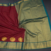 Art Silk Maroon Zari Worked Saree 06