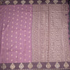 Raw Silk Onion Pink Zari Worked Saree