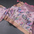 Semi Raw Silk Taffy Pink Floral Printed Saree