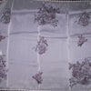 Organza Cream Printed With Sequence Work Saree