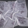 Organza Cream Printed With Sequence Work Saree