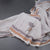 Semi Linen Grey Thread Work Saree