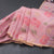 Silk Cotton Pink Floral Thread Work Saree