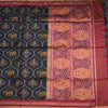 Raw Silk Black Printed Saree