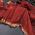 Silk Cotton Maroon Saree With Malli Moggu Design