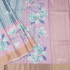 Raw Silk Multi Colour Floral Printed Saree 03