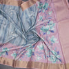 Raw Silk Multi Colour Floral Printed Saree 03
