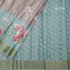 Raw Silk Multi Colour Floral Printed Saree
