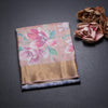 Raw Silk Multi Colour Floral Printed Saree 02