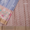 Raw Silk Multi Colour Floral Printed Saree 02