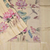 Raw Silk Yellow Floral Printed Saree