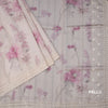 Raw Silk Cream Floral Printed Saree 05