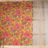 Pure Tussar Yellow Floral Printed Saree 02