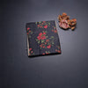 Pure Tussar Black Floral Printed Saree