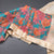 Pure Tussar Blue Floral Printed Saree 04