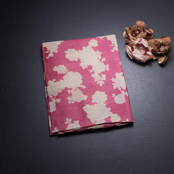 Pure Tussar Pink Printed Saree 02