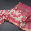 Pure Tussar Pink Printed Saree 02