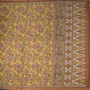 Raw Silk Yellow Printed Saree