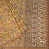 Raw Silk Yellow Printed Saree