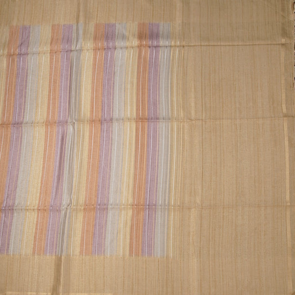 Raw Silk Multi colour Stripes Saree