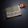 Raw Silk Mehandi Green Zari Checked Saree