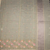 Kota Light Yellow Thread Work Saree