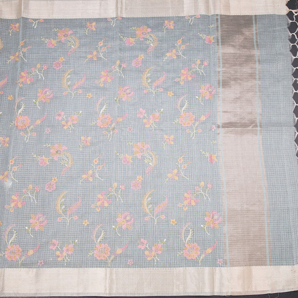 Kota Light Green Thread Work Saree