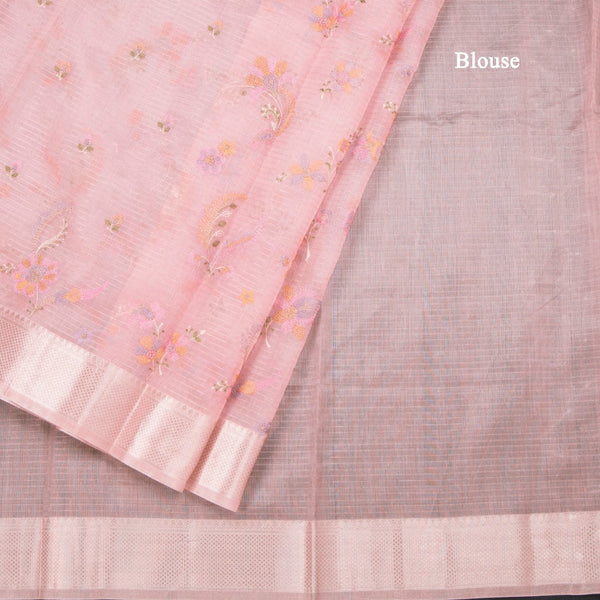 Kota Peach Thread Work Saree