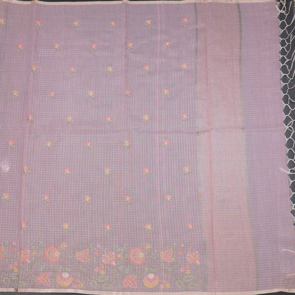 Kota Peach Thread Work Saree 02