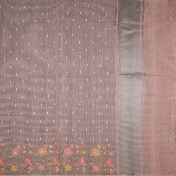 Kota Peach Thread Work Saree 03