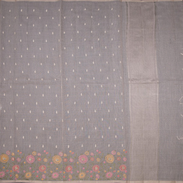 Kota Light Brown Thread Work Saree 02