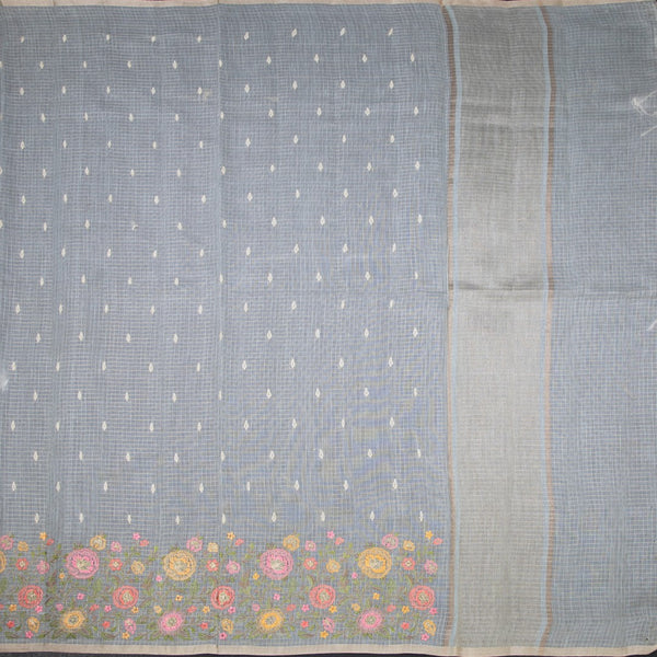 Kota Pale Green Thread Work Saree