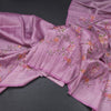 Banaras Lavender Zari With Thread Work Saree