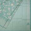 Banaras Mint Green Zari With Thread Work Saree