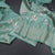 Banaras Mint Green Zari With Thread Work Saree