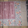 Raw Silk Light Maroon Floral Printed Saree