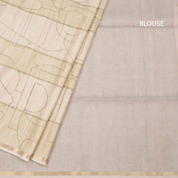 Raw Silk Multi Colour Printed Saree 03