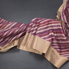 Raw Silk Multi Colour Stripes Printed Saree 02