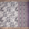 Raw Silk Cream Printed Saree 03