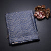 Pure Tussar Blue Floral Printed Saree 05
