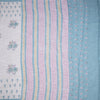 Semi Linen Cream Floral Printed Saree 07