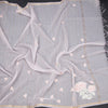 Raw Silk Baby Pink Floral Thread Work Saree 02