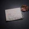 Raw Silk Cream Floral Thread Work Saree