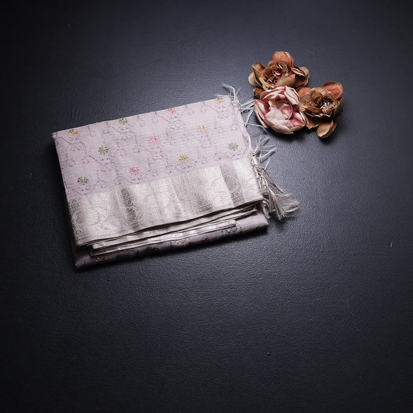 Kota Light Purple Thread Work Saree