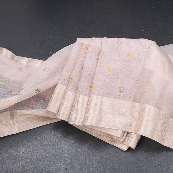 Kota Light Purple Thread Work Saree