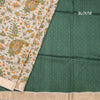 Pure Tussar Cream Leaf Printed Saree 02