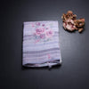 Semi Linen Cream Floral Printed Saree 08