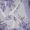 Semi Linen Cream Floral Printed Saree 12