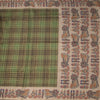 Raw Silk Olive Green Zari Checked Saree