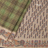 Raw Silk Olive Green Zari Checked Saree
